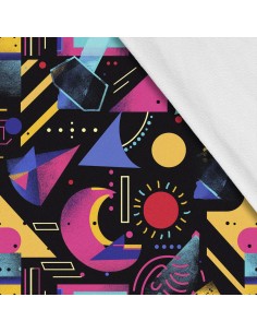 Softshell Stoff Polyester Zum Nähen- Motiv Geometrisch I SDX3436