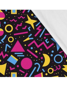 Softshell Stoff Polyester Zum Nähen- Motiv Geometrisch I SDX3438