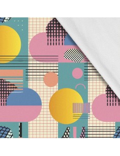 Softshell Stoff Polyester Zum Nähen- Motiv Geometrisch I SDX3441