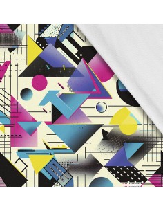 Softshell Stoff Polyester Zum Nähen- Motiv Geometrisch I SDX3443