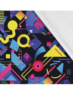 Softshell Stoff Polyester Zum Nähen- Motiv Geometrisch I SDX3447