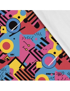 Softshell Stoff Polyester Zum Nähen- Motiv Geometrisch I SDX3448