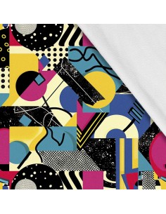 Softshell Stoff Polyester Zum Nähen- Motiv Geometrisch I SDX3451