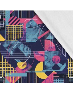 Softshell Stoff Polyester Zum Nähen- Motiv Geometrisch I SDX3457
