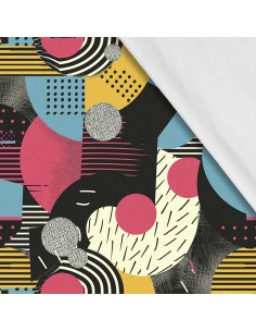 Softshell Stoff Polyester Zum Nähen- Motiv Geometrisch I SDX3461