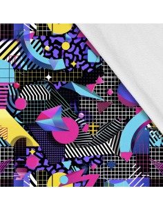 Softshell Stoff Polyester Zum Nähen- Motiv Geometrisch I SDX3470