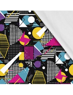 Softshell Stoff Polyester Zum Nähen- Motiv Geometrisch I SDX3472