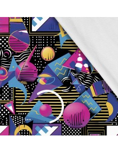 Softshell Stoff Polyester Zum Nähen- Motiv Geometrisch I SDX3473
