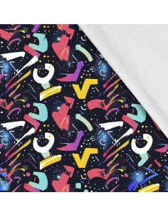 Softshell Stoff Polyester Zum Nähen- Motiv Geometrisch I SDX3476