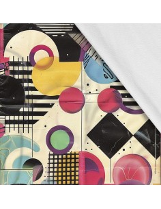 Softshell Stoff Polyester Zum Nähen- Motiv Geometrisch I SDX3481