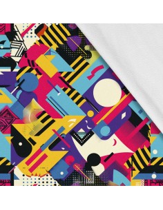 Softshell Stoff Polyester Zum Nähen- Motiv Geometrisch I SDX3487