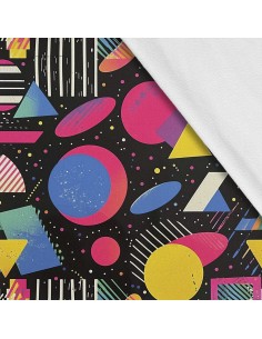 Softshell Stoff Polyester Zum Nähen- Motiv Geometrisch I SDX3490