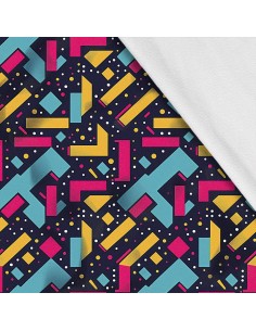 Softshell Stoff Polyester Zum Nähen- Motiv Geometrisch I SDX3491