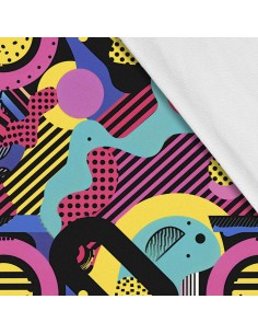 Softshell Stoff Polyester Zum Nähen- Motiv Geometrisch I SDX3493