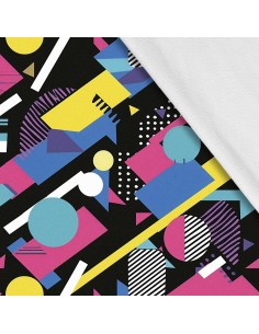 Softshell Stoff Polyester Zum Nähen- Motiv Geometrisch I SDX3494