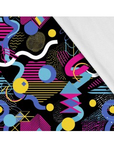 Softshell Stoff Polyester Zum Nähen- Motiv Geometrisch I SDX3501
