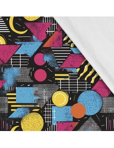 Softshell Stoff Polyester Zum Nähen- Motiv Geometrisch I SDX3502