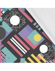 Softshell Stoff Polyester Zum Nähen- Motiv Geometrisch I SDX3503