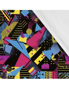 Softshell Stoff Polyester Zum Nähen- Motiv Geometrisch I SDX3508