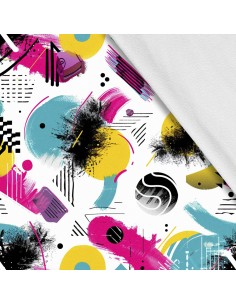 Softshell Stoff Polyester Zum Nähen- Motiv Geometrisch I SDX3510
