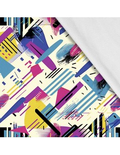Softshell Stoff Polyester Zum Nähen- Motiv Geometrisch I SDX3511