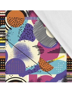 Softshell Stoff Polyester Zum Nähen- Motiv Geometrisch I SDX3520