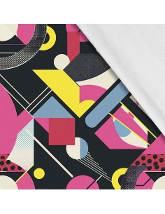 Softshell Stoff Polyester Zum Nähen- Motiv Geometrisch I SDX3529