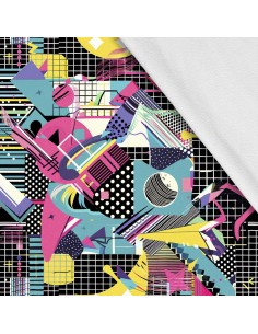 Softshell Stoff Polyester Zum Nähen- Motiv Geometrisch I SDX3533