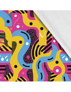 Softshell Stoff Polyester Zum Nähen- Motiv Geometrisch I SDX3536