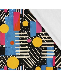 Softshell Stoff Polyester Zum Nähen- Motiv Geometrisch I SDX3537