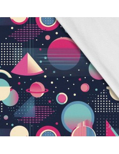 Softshell Stoff Polyester Zum Nähen- Motiv Geometrisch I SDX3550
