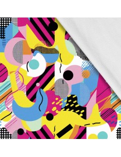 Softshell Stoff Polyester Zum Nähen- Motiv Geometrisch I SDX3554