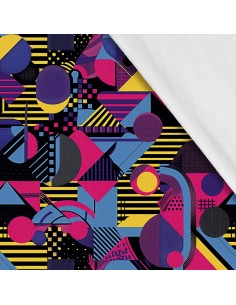 Softshell Stoff Polyester Zum Nähen- Motiv Geometrisch I SDX3560
