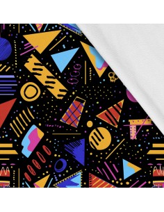 Softshell Stoff Polyester Zum Nähen- Motiv Geometrisch I SDX3563