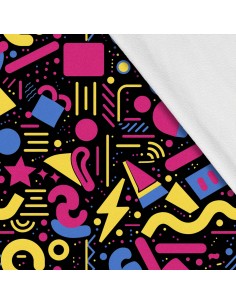 Softshell Stoff Polyester Zum Nähen- Motiv Geometrisch I SDX3565