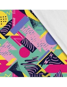 Softshell Stoff Polyester Zum Nähen- Motiv Geometrisch I SDX3567