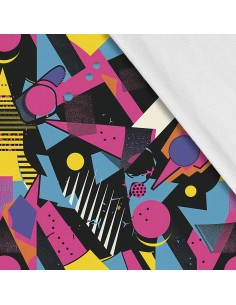 Softshell Stoff Polyester Zum Nähen- Motiv Geometrisch I SDX3568