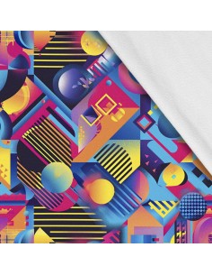 Softshell Stoff Polyester Zum Nähen- Motiv Geometrisch I SDX3570