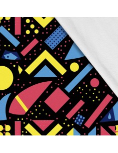 Softshell Stoff Polyester Zum Nähen- Motiv Geometrisch I SDX3572