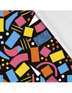 Softshell Stoff Polyester Zum Nähen- Motiv Geometrisch I SDX3573