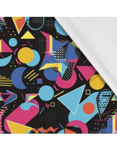 Softshell Stoff Polyester Zum Nähen- Motiv Geometrisch I SDX3575