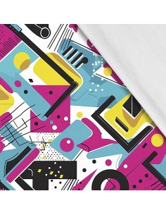 Softshell Stoff Polyester Zum Nähen- Motiv Geometrisch I SDX3577