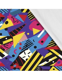 Softshell Stoff Polyester Zum Nähen- Motiv Geometrisch I SDX3579