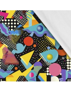 Softshell Stoff Polyester Zum Nähen- Motiv Geometrisch I SDX3580