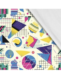 Softshell Stoff Polyester Zum Nähen- Motiv Geometrisch I SDX3584