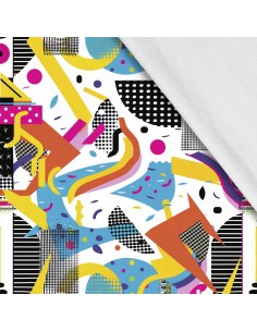 Softshell Stoff Polyester Zum Nähen- Motiv Geometrisch I SDX3585