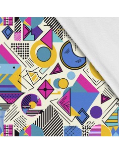 Softshell Stoff Polyester Zum Nähen- Motiv Geometrisch I SDX3588