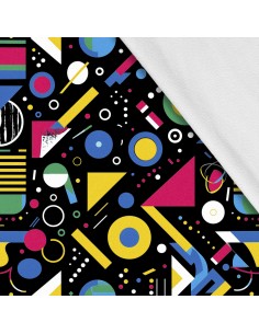 Softshell Stoff Polyester Zum Nähen- Motiv Geometrisch I SDX3589