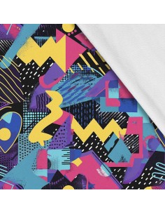 Softshell Stoff Polyester Zum Nähen- Motiv Geometrisch I SDX3592