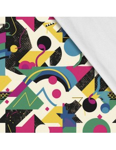 Softshell Stoff Polyester Zum Nähen- Motiv Geometrisch I SDX3595